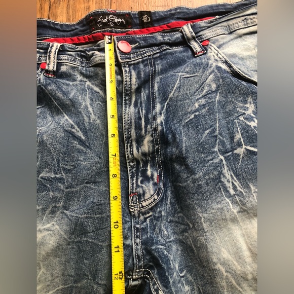 Mens Frost Originals Jeans 44 X 34” Baggy Distressed Unique Patches Rn96281 - Picture 6 of 16